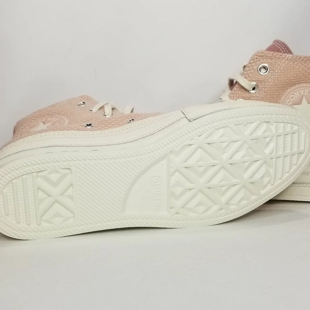 Converse Women  CTAS Chuck 70 Mixed Material Sneakers Size 8.5 Pink A04620C NWT - Picture 6 of 8